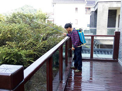 別墅家院噴施殺蟲劑